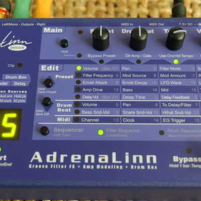 Roger Linn Adrenalinn mk 1 Guitar Effects Processor - Blue image 16