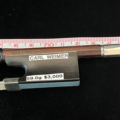 Carl Weimer stamped Violin bow, vintage antique  Violin Bow image 2