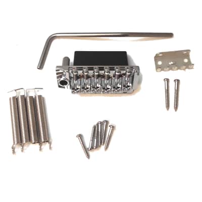 Strat style chrome tremolo 54mm, 6 screws, innovative saddles image 2