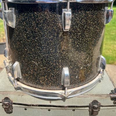 Ludwig Early 60's Ludwig Galaxy Sparkle deep 14" snare drum with case 1962-1967 - SPARKLING GALAXY PEARL SPARKLE image 5
