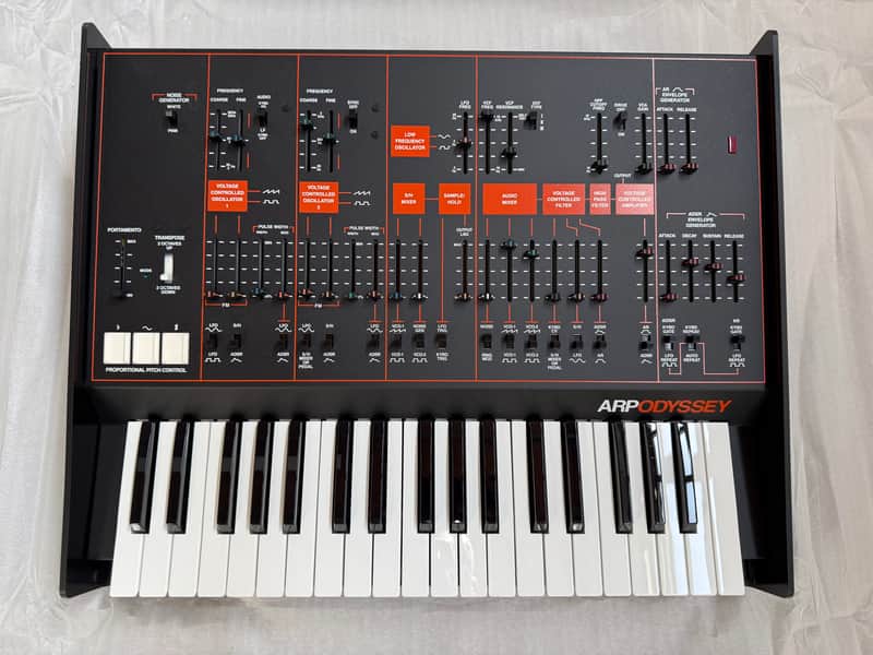 Korg ARP Odyssey FS KIT Rev3 37-Key Duophonic Analog Synthesizer 2017 - Present - Black/Orange image 1