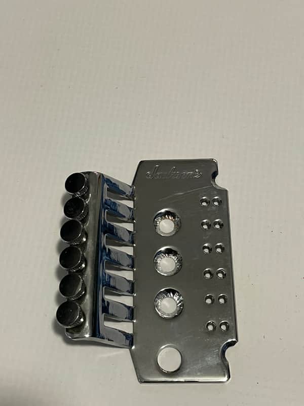 2000's Japan Jackson Licensed JT-580 Floyd Rose Tremolo Bridge Chrome Base Plate image 1