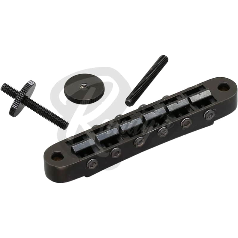 Gotoh GE103B Nashville Tune-O-Matic Bridge w/ M4 Posts - Fits Gibson®-Black image 1