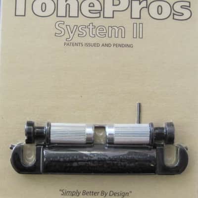 TonePros T1Z-B Metric Locking Tailpiece Black