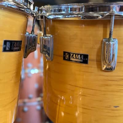 VINTAGE 1980's Tama Superstar Double Bass Drum Set in Natural Gloss - 14x24, 14x24, 8x12, 9x13, 10x14, 12x15, 16x16, 16x18 image 23