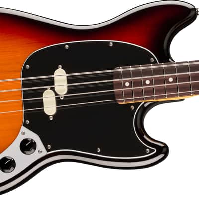 FENDER - American Professional Classic Mustang Bass Rosewood Fingerboard 3-Color Sunburst - 0198650300 image 4