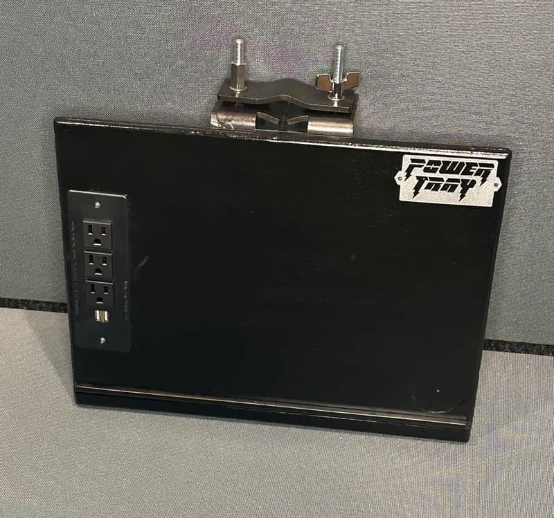 (SELF) POWER TRAY LITE 2023 (utility tray, shelf) BLACK, OAK, ESPRESSO, FOXY ORANGE, GRAY/BLACK image 1