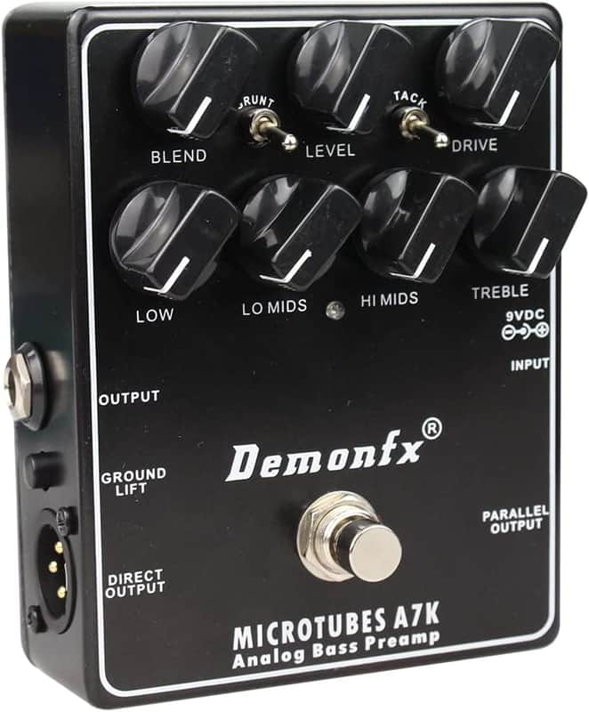 DemonFX MICROTUBES A7K Bass Preamp Pedal 4 BASS Guitar | Reverb