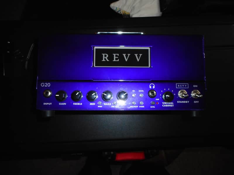 REVV G20 2-Channel 20-Watt Guitar Amp Head with Reactive Load and Virtual Cabinets 2020 - 2021 - Purple + Footswitch image 1