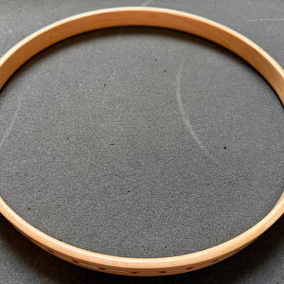 Craviotto 12" Wood Hoops with Red Inlay image 7