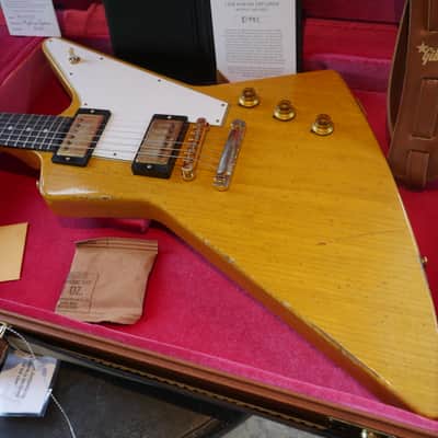 Video! 2021 Gibson Collector's Edition Korina Explorer Murphy Labs Aged Brazilian Rosewood image 6