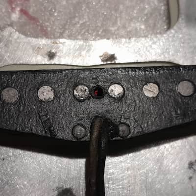 1963 Fender stratocaster pickups pre-CBS vintage original matched set, all original wires & windings - clean for their age -- Fairly hot set -- Bridge 6.12k, Middle 5.96k, Neck 6.0. parts for luthier restoration project '63 1960s 60s Strat image 7
