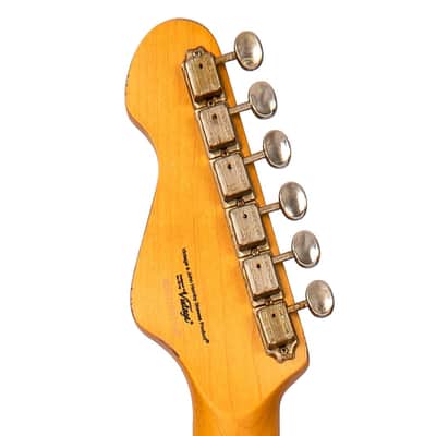 Vintage V65 ICON Vibrato Electric Guitar ~ Distressed Tobacco Sunburst image 5