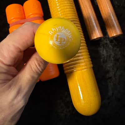 LP Twist Shakers, RhythMix Egg Shaker, Meinl Wood Guiro & Claves Percussion Lot image 3