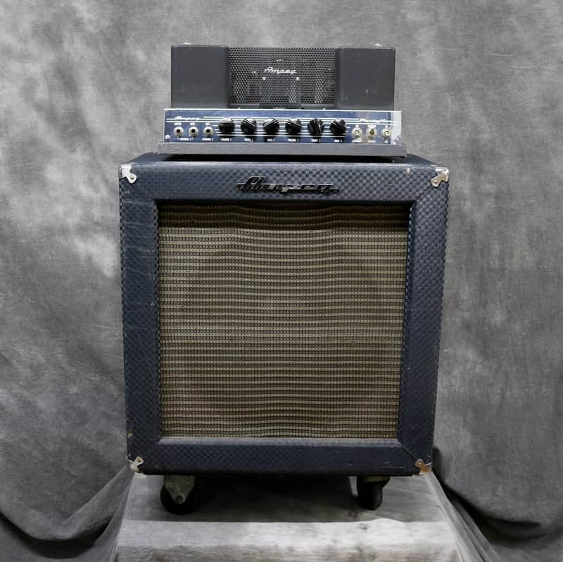 1966  Ampeg B15 NF - Blue Checked Tolex image 1