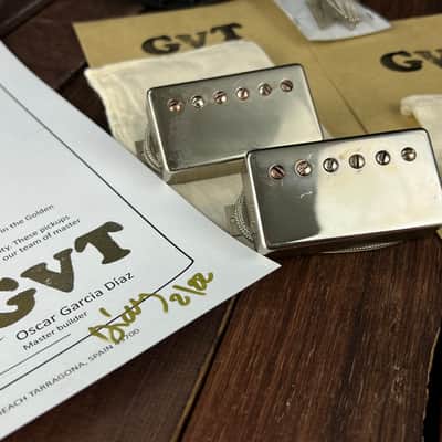 General Vintage Tone 1957 - 1959 Zebra PAF Humbucker set hand made Scatter with True vintage covers image 2