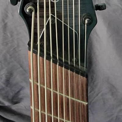 Agile 10 String Fan Fret Multi Scale, Pendulum Pro 2000's - Trans Black Flame Top image 2