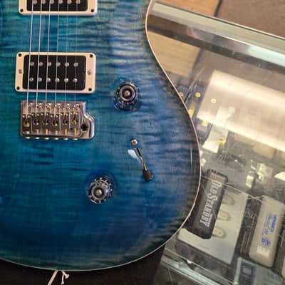 PRS Custom 24 2024 - Carroll Blue w/Hard Case sun damage image 1