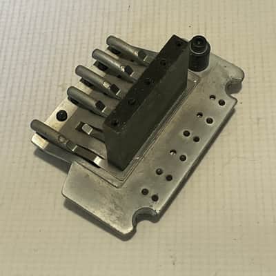 1990's Jackson Dinky Guitars JT-580LP Takeuchi Brushed Chrome Licensed Floyd Rose Tremolo Guitar Bridge For Parts image 6
