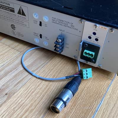 Toa P-912MK2 120W power amplifier with U-03S input module image 8