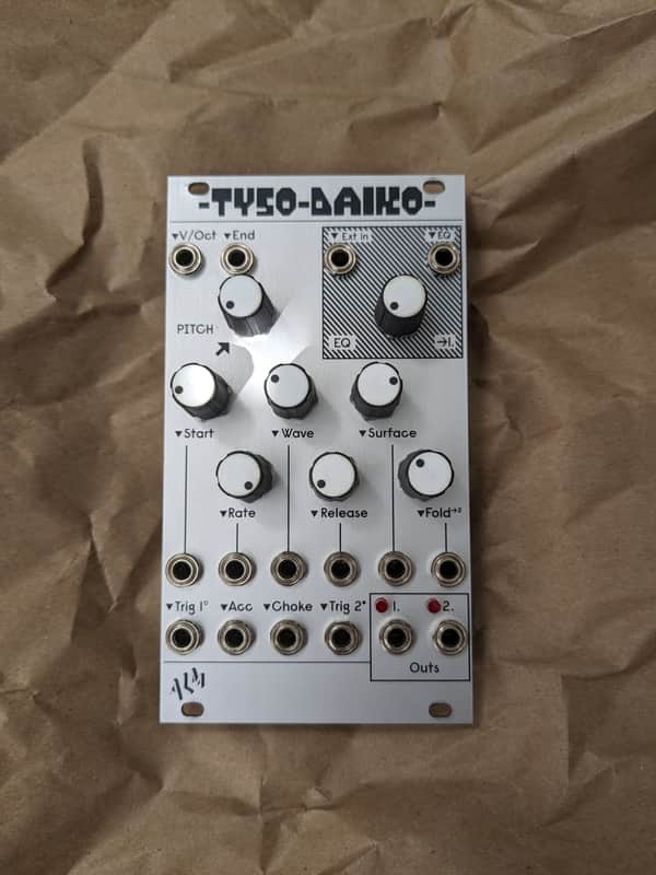 ALM/Busy Circuits ALM031 Tyso Daiko 12-Bit Drum Voice Eurorack Synth Module 2021 - Present - Silver image 1