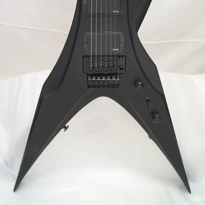 NEW DBZ Bird of Prey Electric Guitar - Matte Black / Floyd Rose / EMG 81+85 image 3