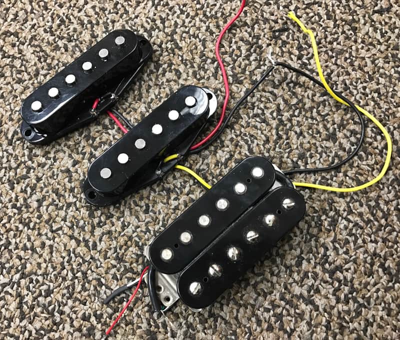 Fender Highway One HSS Stratocaster Pickups Black image 1