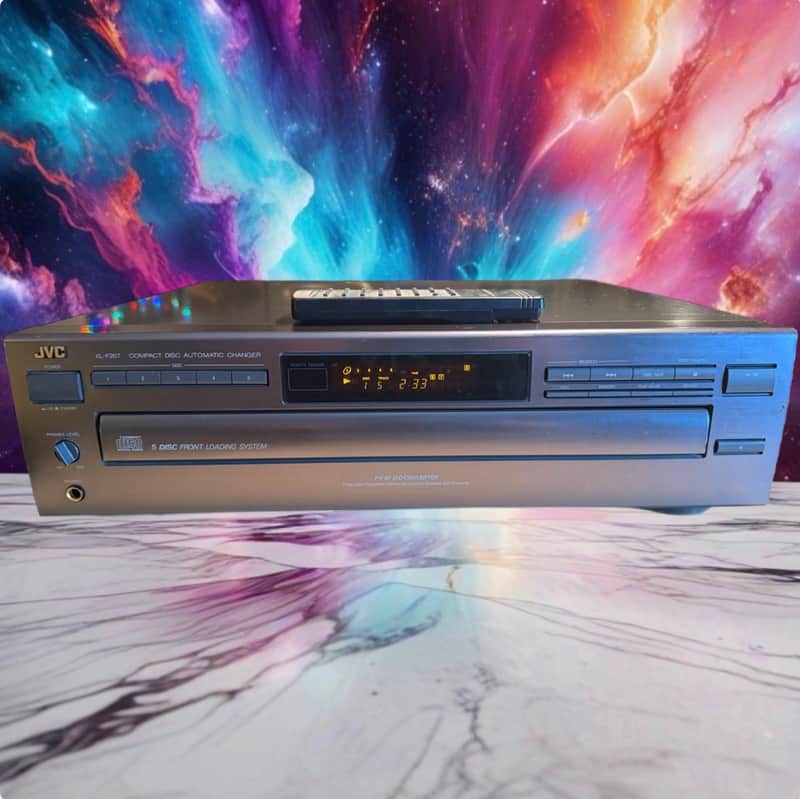 JVC XL-F207TN 5-Disc Compact Disc CD Changer Hi-Fi Player w/remote Serviced Rare