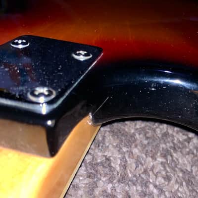 Vintage holiday Double cut electric guitar made in japan image 13