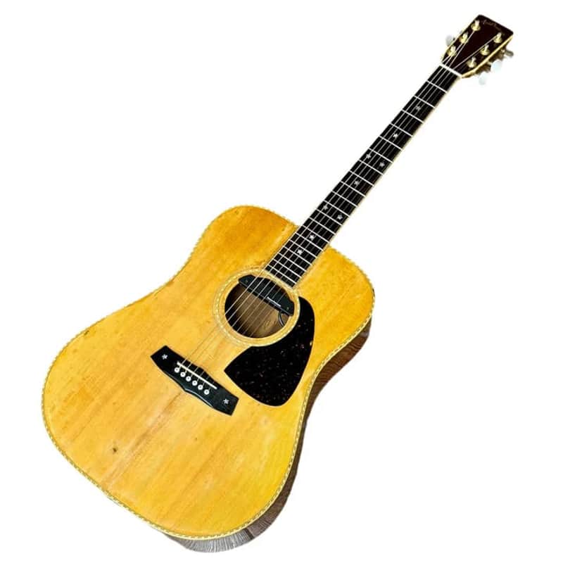 Aria Dreadnought AW-30 Acoustic Guitar w/ Hard Case image 1