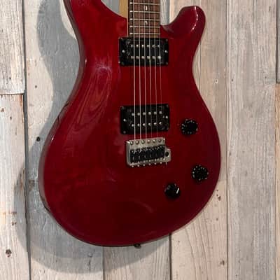 Nice 1994 PRS CE 22 Mahogany Tremolo , Vintage Cherry HSC image 3