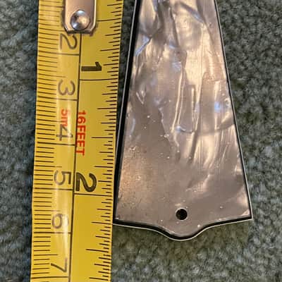 Unknown Pearloid truss rod cover 50s-90s Grey image 4