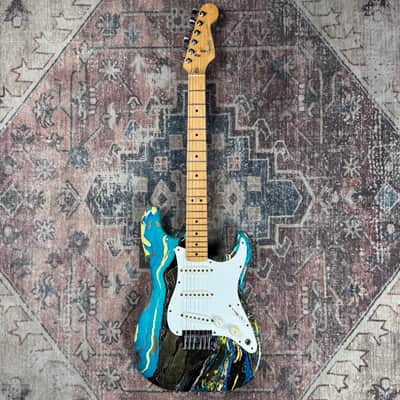 1983 Fender Blue Bowling Ball Stratocaster Vintage 1/105 USA Electric Guitar! image 5
