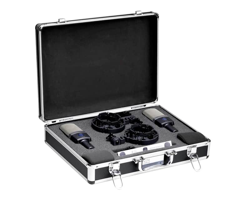AKG C214 Matched Stereo Pair C 214 Mics Microphones PROAUDIOSTAR image 1