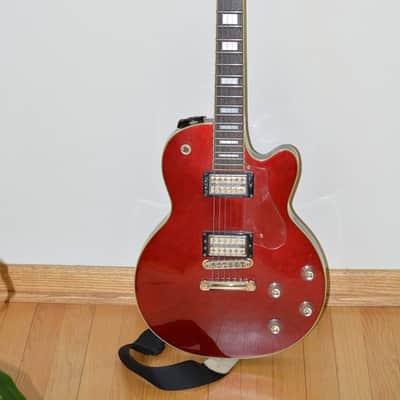 DeArmond M72 "Bluesbird" Solid Body Electric Guitar 90's Trans Red Red image 2