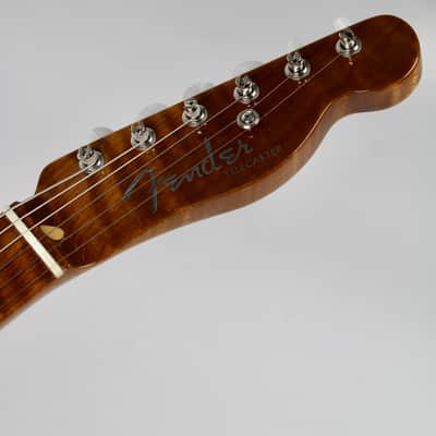 Fender Custom Shop American Custom Telecaster NOS, Roasted 3A Flame Maple Neck - Sapphire Blue Transparent 2026 w/OHSC image 10