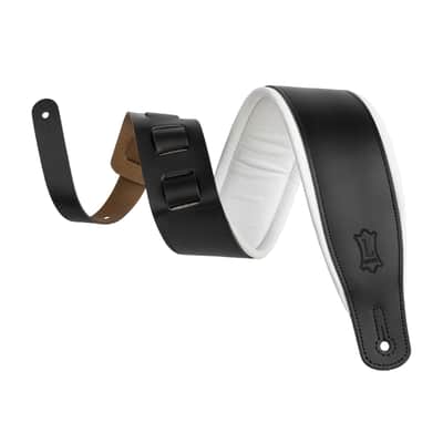 Levy's Amped Leather Series M26PD-BLK_WHT Black/White image 1