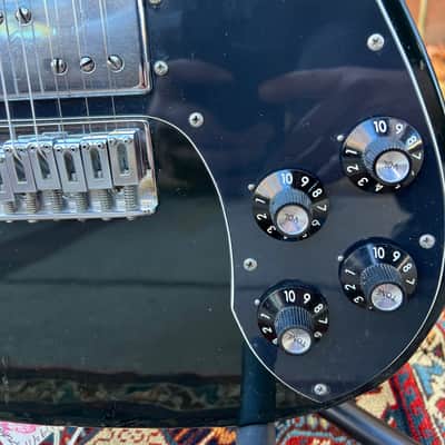 Vintage 1973 Fender Telecaster Deluxe w/Seth Lover(Early Gibson PAF Designer) CuNiFe Wide Range Humbuckers, Black/Ebony Finish~Fresh Pro Setup~w OHSC~NEW REDUCED PRICE! image 6