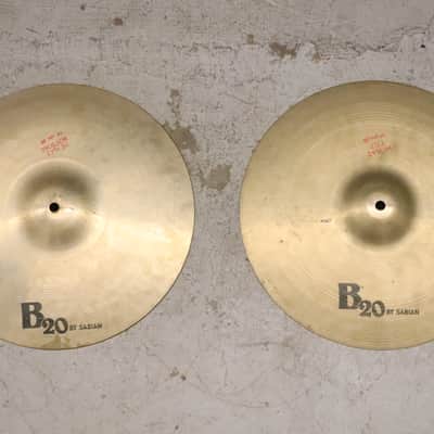 Sabian 14" B20 Hi Hat Cymbals Made in Italy