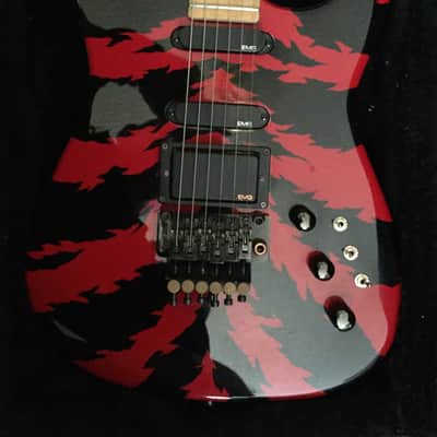 Jackson USA Custom Shop Strat Body San Dimas 1988 Red w/ Black Bolt image 2