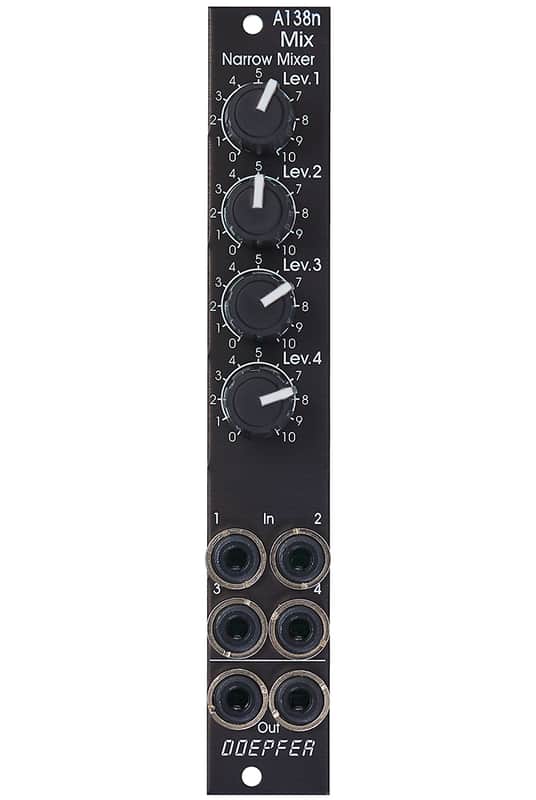 Doepfer A-138nv narrow mixer eurorack module, vintage edition. image 1