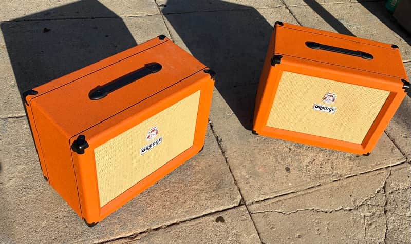*PAIR* PPC112 60-Watt 1x12" Guitar Cabinets - Orange image 1