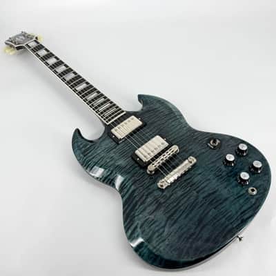 2024 Gibson Custom Shop Made to Measure SG Custom Handpicked Top - Nordic Blue image 12