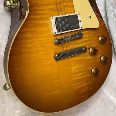 NEW ! Gibson Custom Shop 1959 Les Paul - Golden Poppy Burst - Authorized Dealer - Hand Picked Curly Maple Flame Top - VOS - 8.6 lbs - G07179 image 7