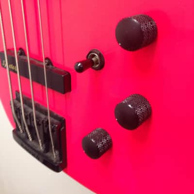 Kramer Spector P/J Style Bass 80's Hot Pink image 6