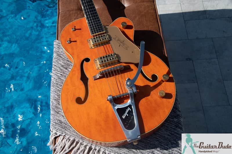 2006 Gretsch G6120-1960 Nashville Reissue - w Original Bigsby - Western Orange - Made in Japan image 1