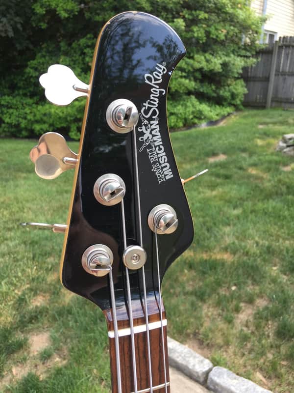Music Man Stingray 2003 Black/White Pearloid Pick Guard | Reverb