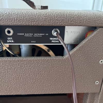 Original 1962 Fender Princeton Amp USA FULLERTON brownface image 7