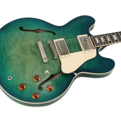 Gibson Memphis Figured ES 335 Aquamarine 2018 image 4