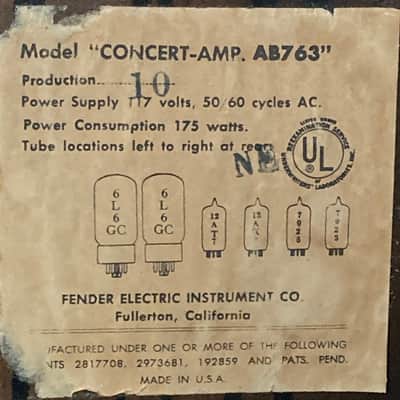 Fender Used Concert-Amp, '64 image 9